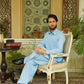 Sky Blue Stitched Shalwar Kameez