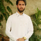 Eggshell White Stitched Shalwar Kameez