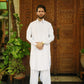 Eggshell White Stitched Shalwar Kameez