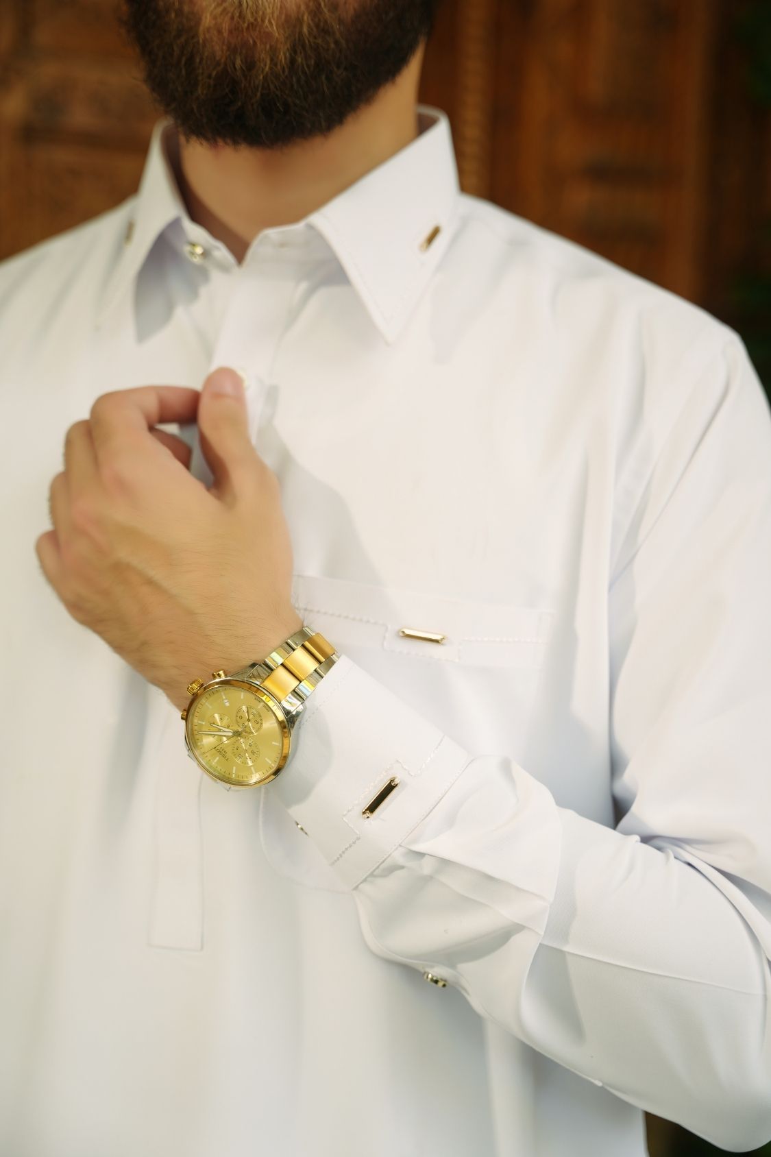 Eggshell White Stitched Shalwar Kameez