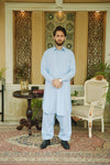 Sky Blue Stitched Shalwar Kameez