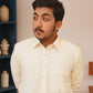 Cream White Stitched Shalwar Kameez