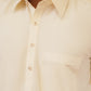 Cream White Stitched Shalwar Kameez