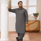 Charcoal Gray Stitched Shalwar Kameez