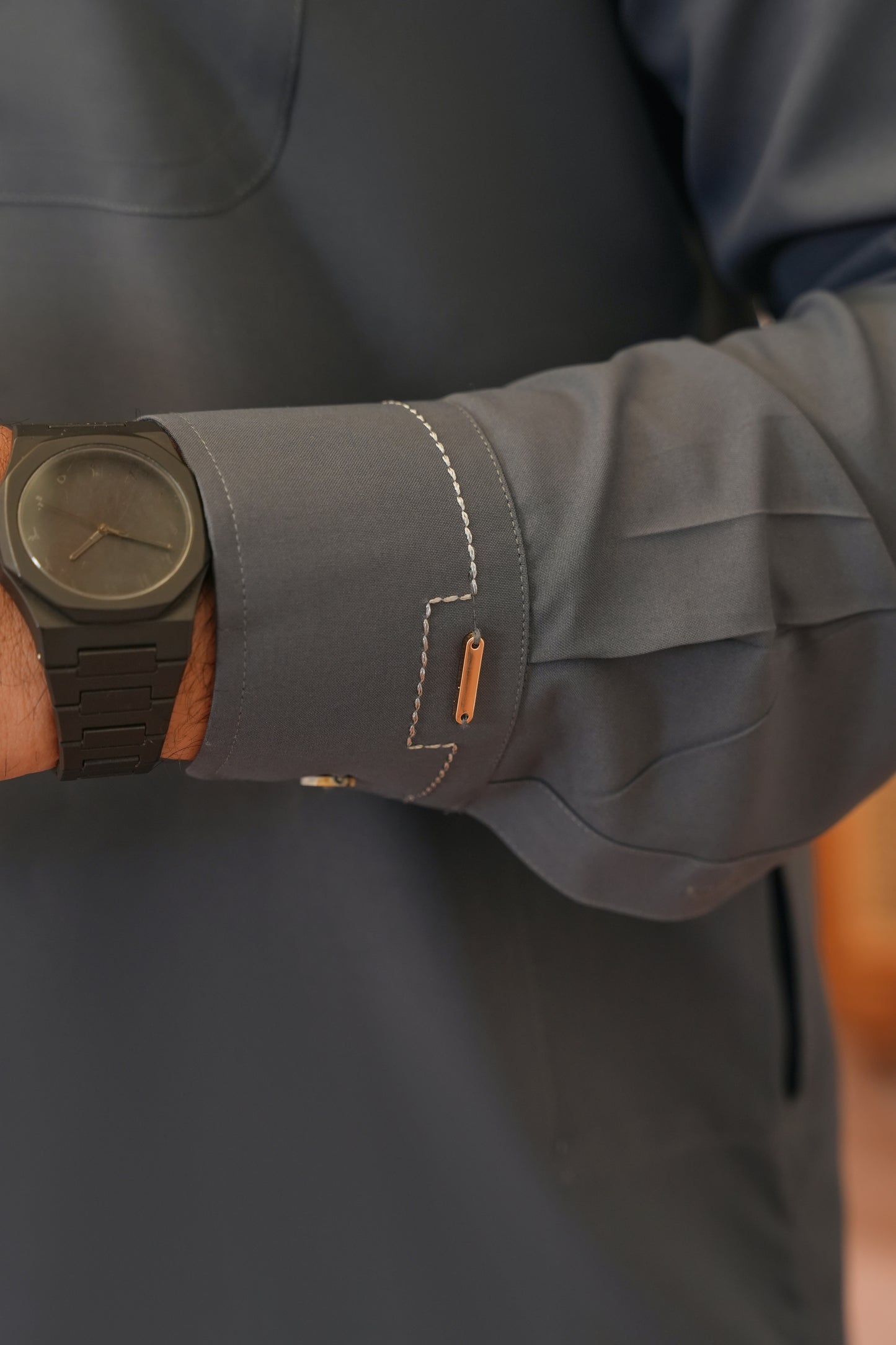 Charcoal Gray Stitched Shalwar Kameez