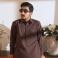 Cognac Stitched Shalwar Kameez