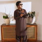 Cognac Stitched Shalwar Kameez