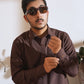 Cognac Stitched Shalwar Kameez