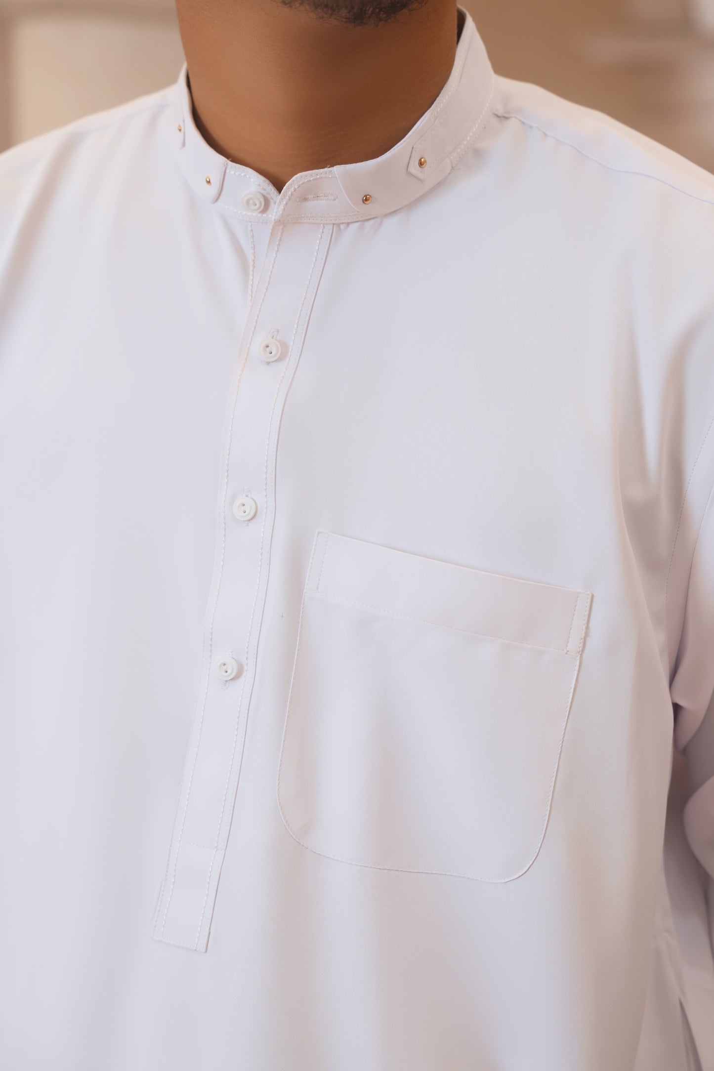 Stark White Stitched Shalwar Kameez