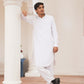 Stark White Stitched Shalwar Kameez