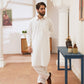 Eggshell White Stitched Shalwar Kameez