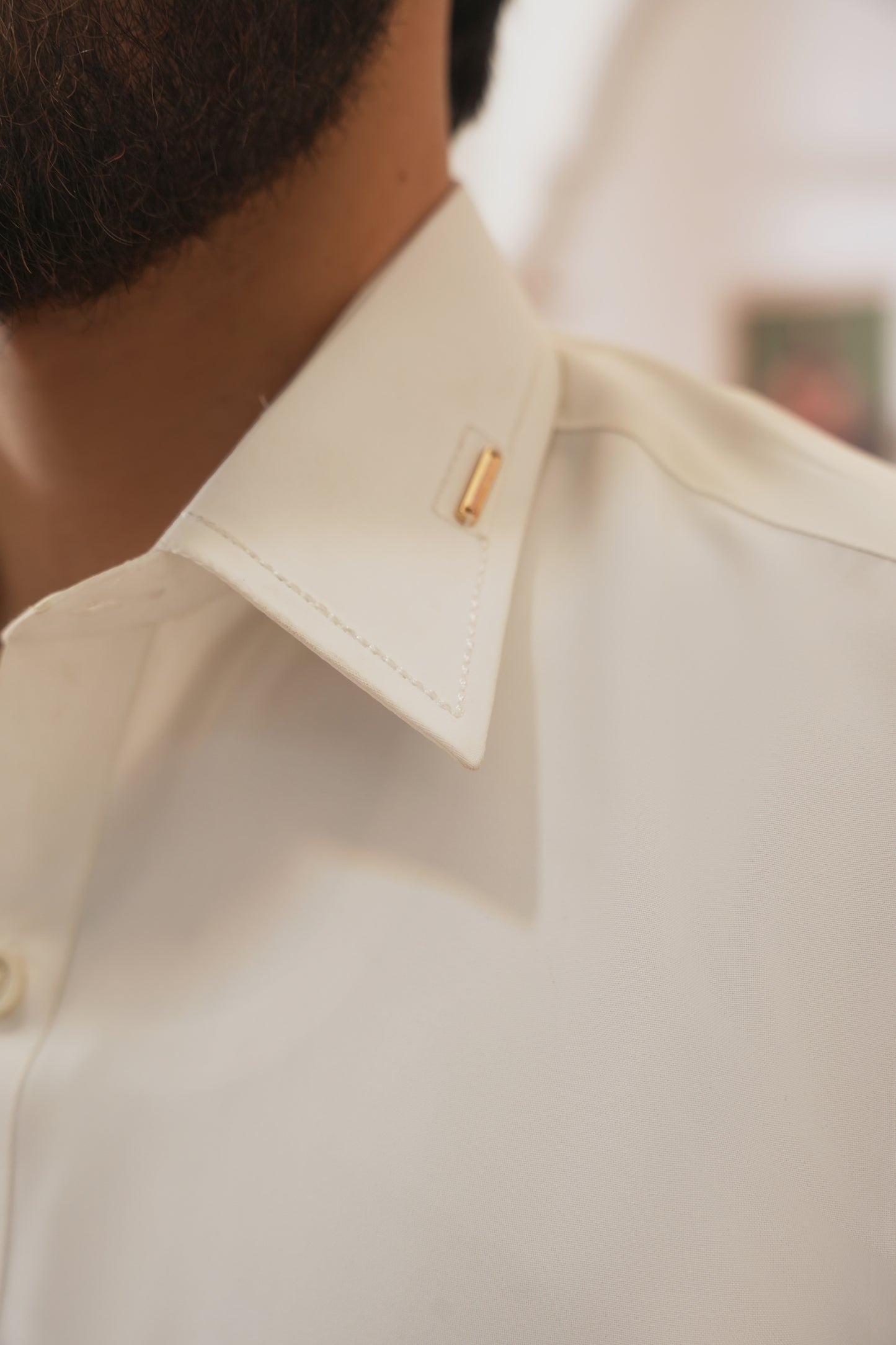 Eggshell White Stitched Shalwar Kameez