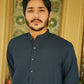 Royal Blue Stitched Shalwar Kameez (Ban Collar)
